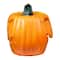 9.75" Orange Animated Double-Sided Pumpkin Halloween Décor